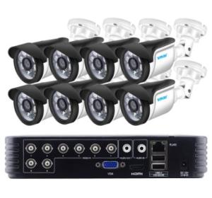 720P 1080P AHD Camera kit 8PCS Outdoor CCTV Camera System Kits